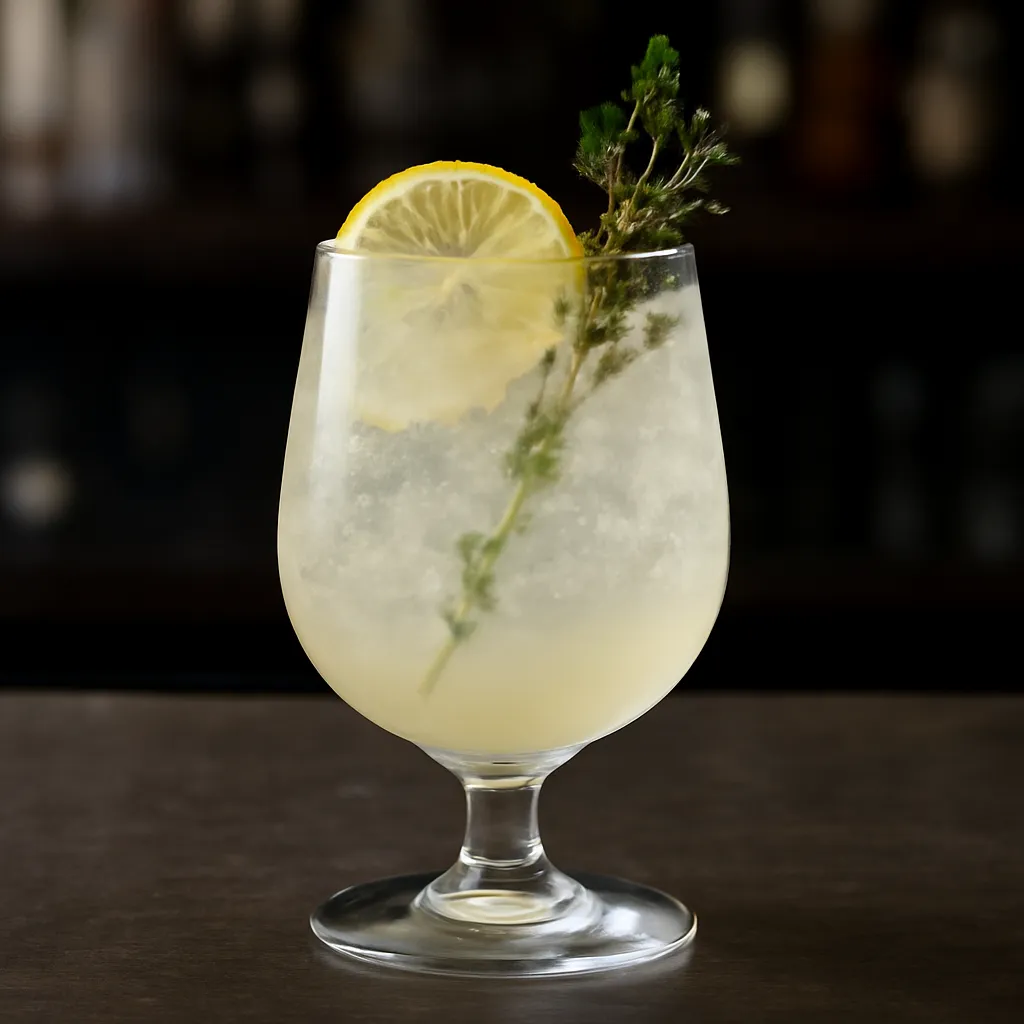 Elderflower Lemon Thyme Fizz