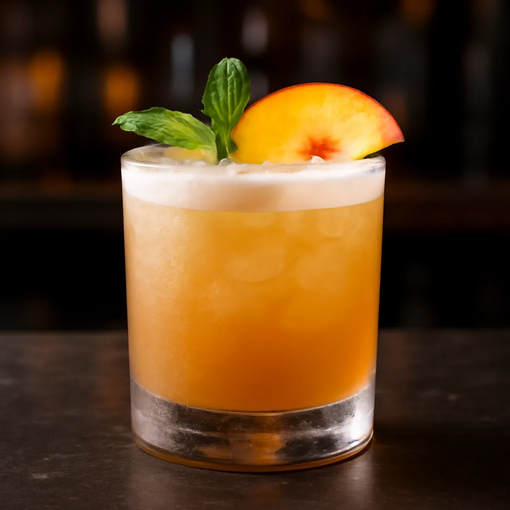 Bourbon Peach Sour