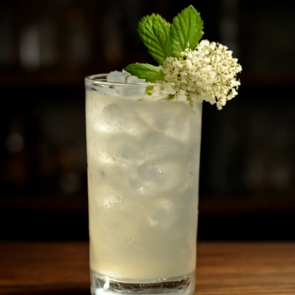 Elderflower Mint Collins