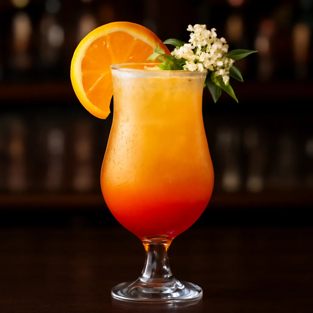 Elderflower Tequila Sunrise
