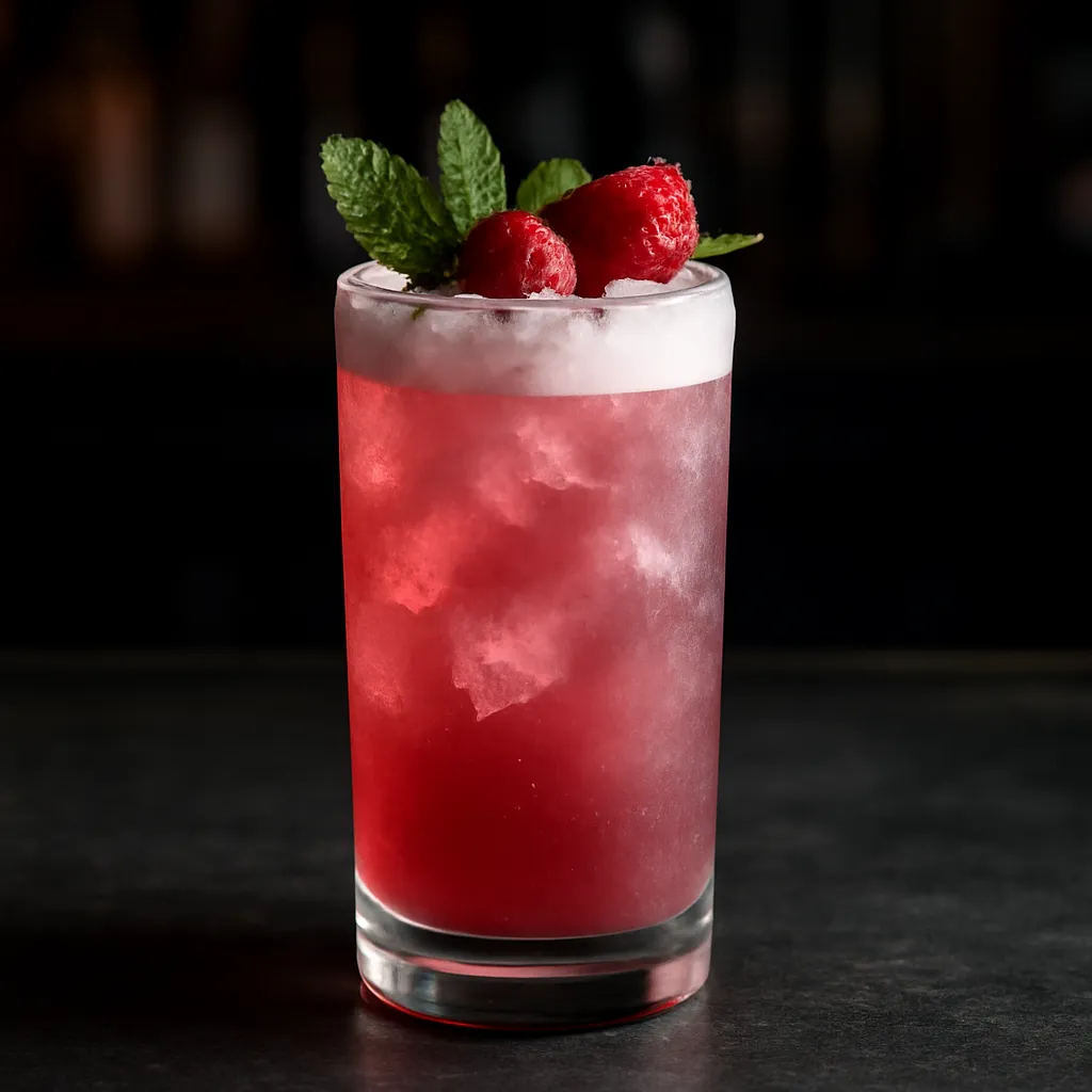 Raspberry Gin Fizz