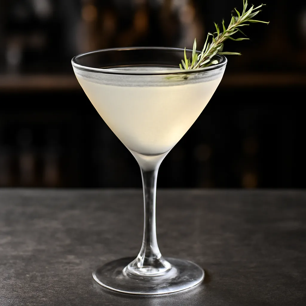 Sake Martini Rosemary