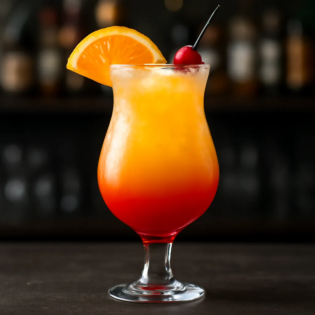 Sunset Layered Cocktail