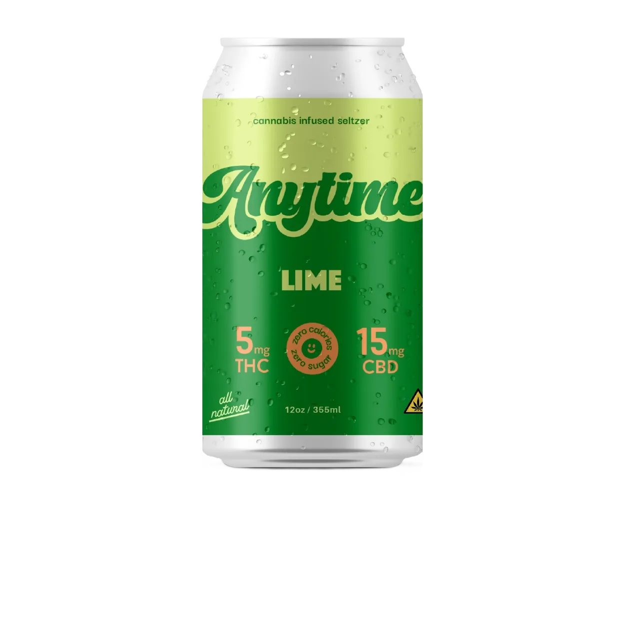 Anytime 5mg THC Lime Seltzer Can