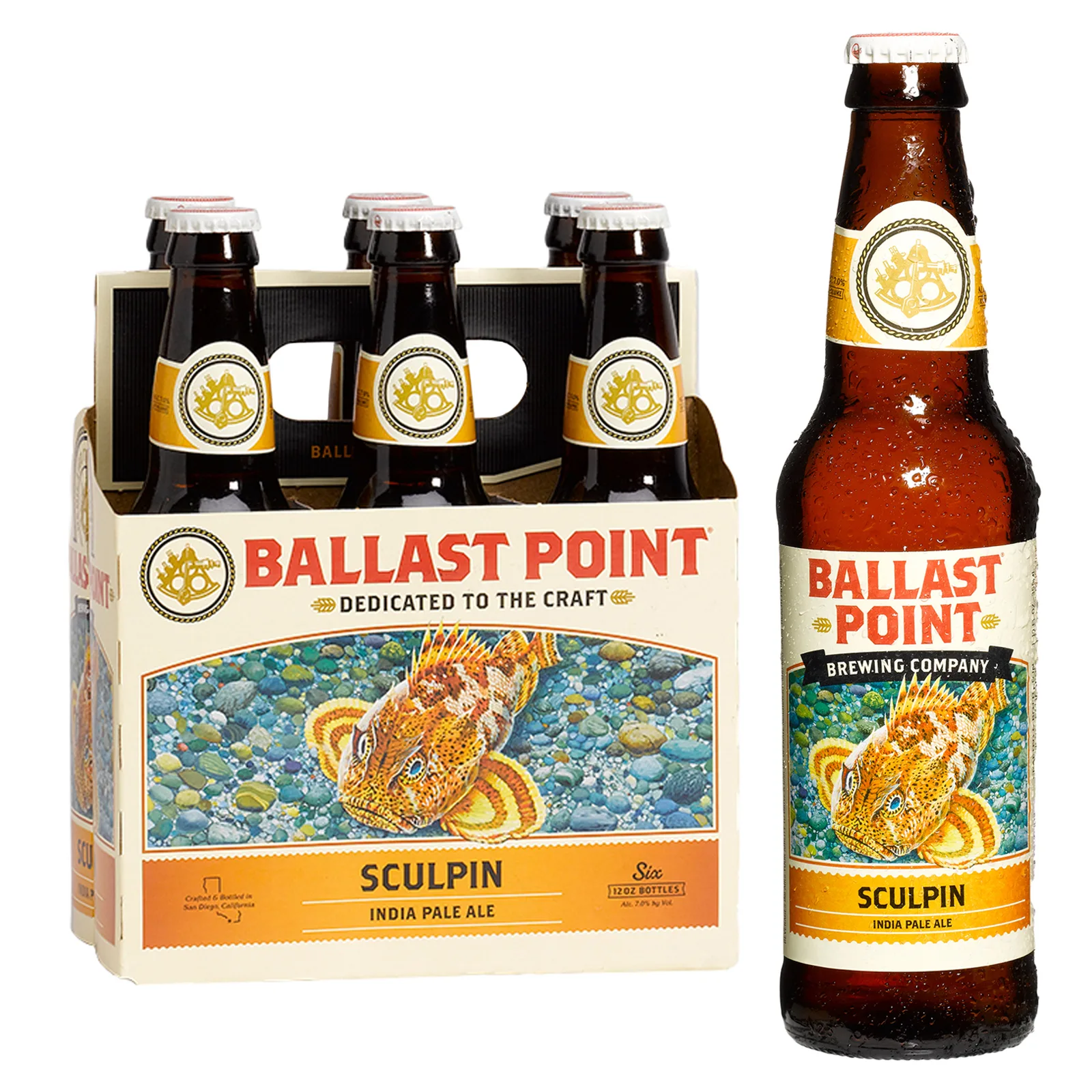 Do Not Use DNU Ballast Point Sculpin 6 Bottles