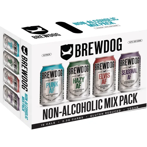 Brewdog Usa Mix Pack AF Non-Alcoholic 12pk 12oz Can 0.5% ABV
