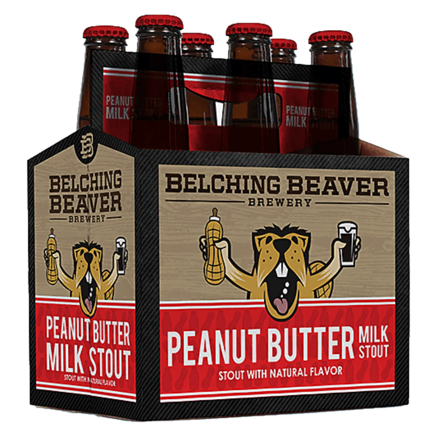 Belching Beaver Peanut Butter Milk Stout 6pk 6.0% ABV
