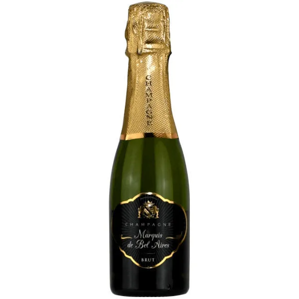 12 Bottle Case Marquis De Bel Aires Brut Champagne Nv 187Ml W Shipping Included