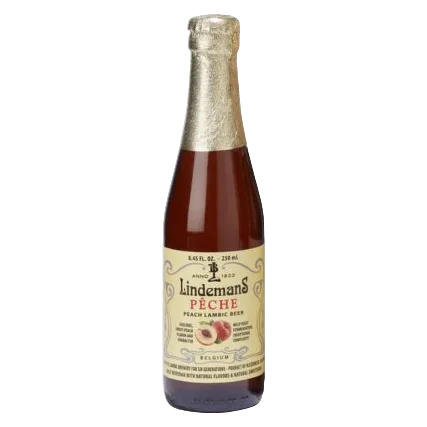 Lindemans Lambic Peche Single 8.45oz Btl