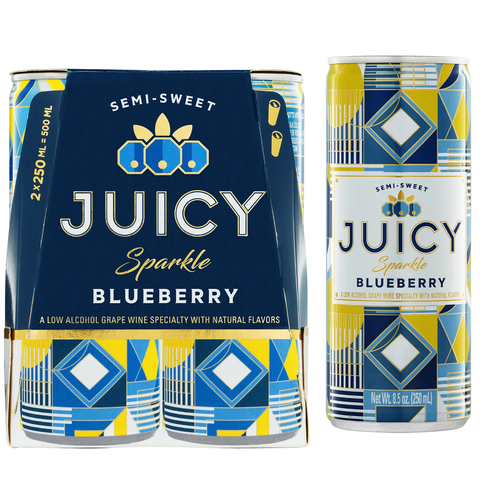 Juicy Sparkle Blueberry Sparkling Wine 2pk