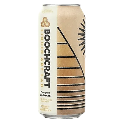 Boochcraft Kombucha Liquid Art Srs - Pineapple Vanilla Chai Single 16oz Can