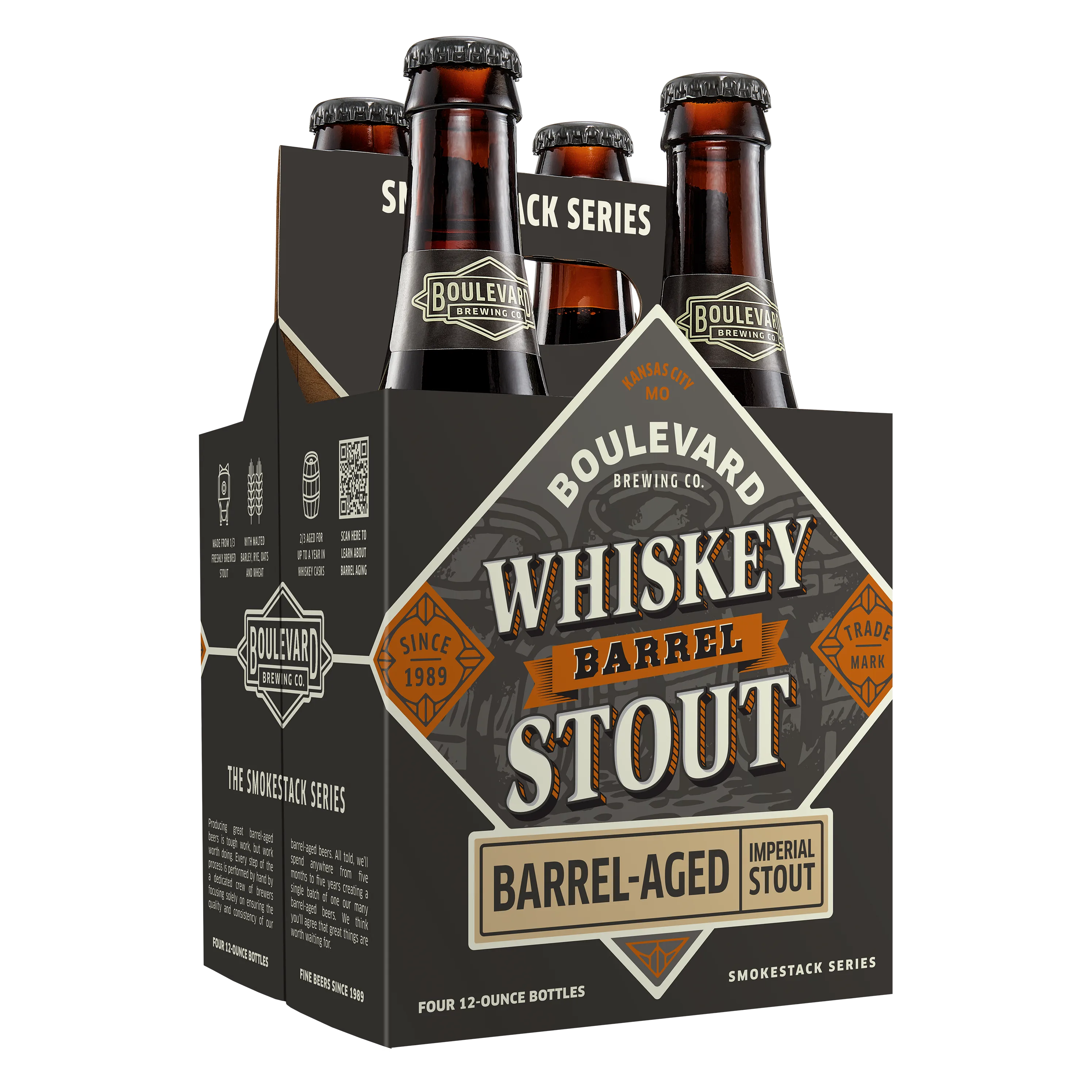 Boulevard Brewing Whiskey Barrel Stout 4pk 4pk Btl