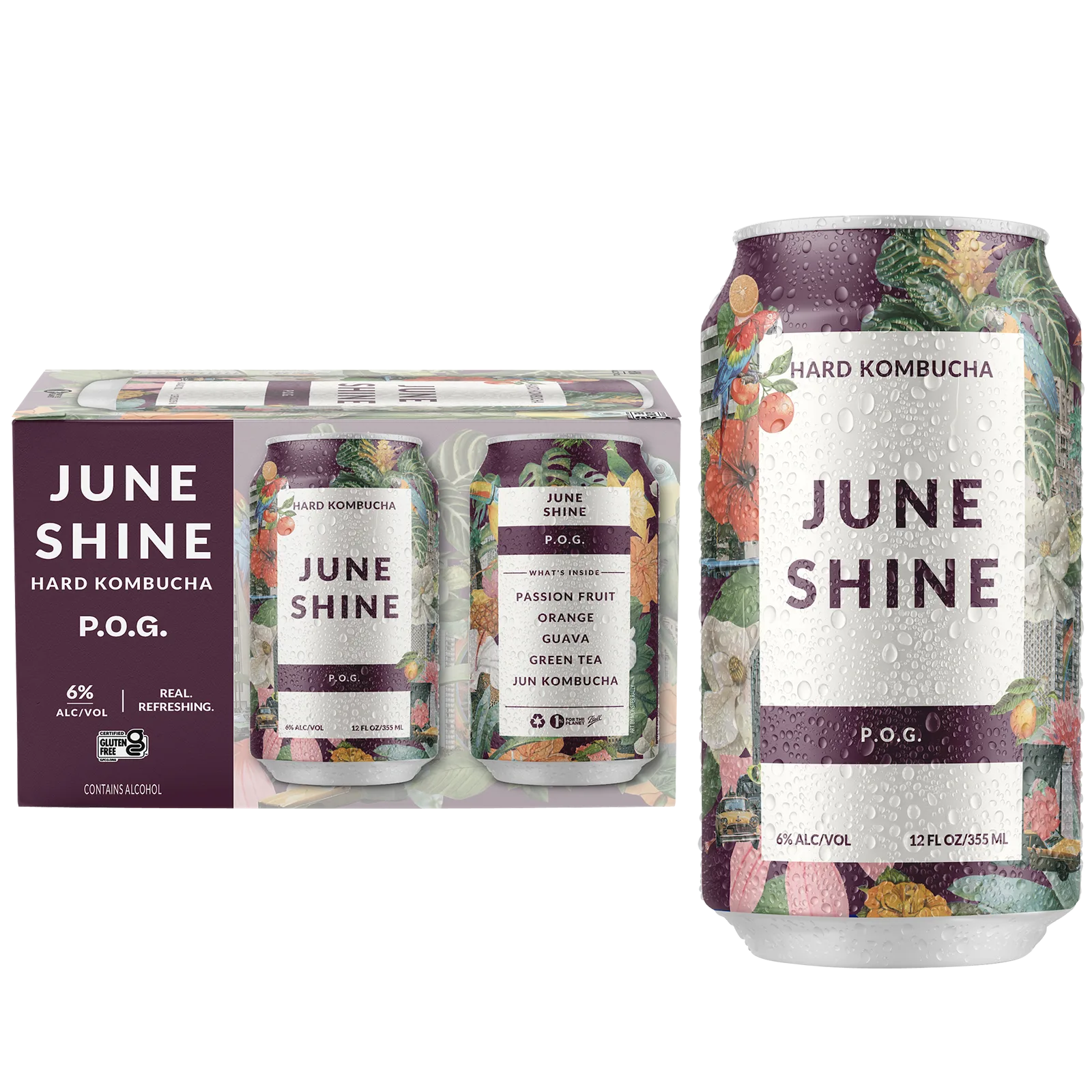 JuneShine P.O.G. 6pk 12oz Can 6% ABV