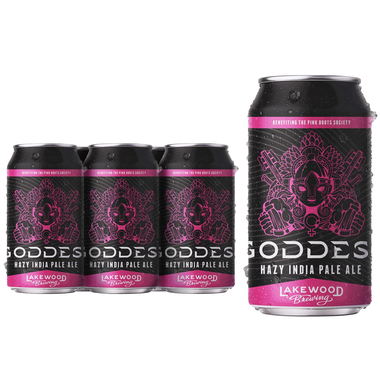 Lakewood Brewing Goddess Hazy IPA 6pk Can 6.7% ABV