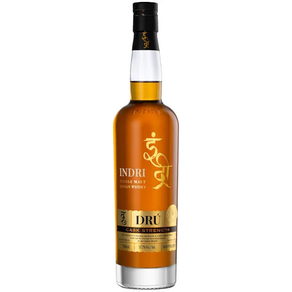Indri Dru Cask Strength Indian Single Malt Whisky 750Ml