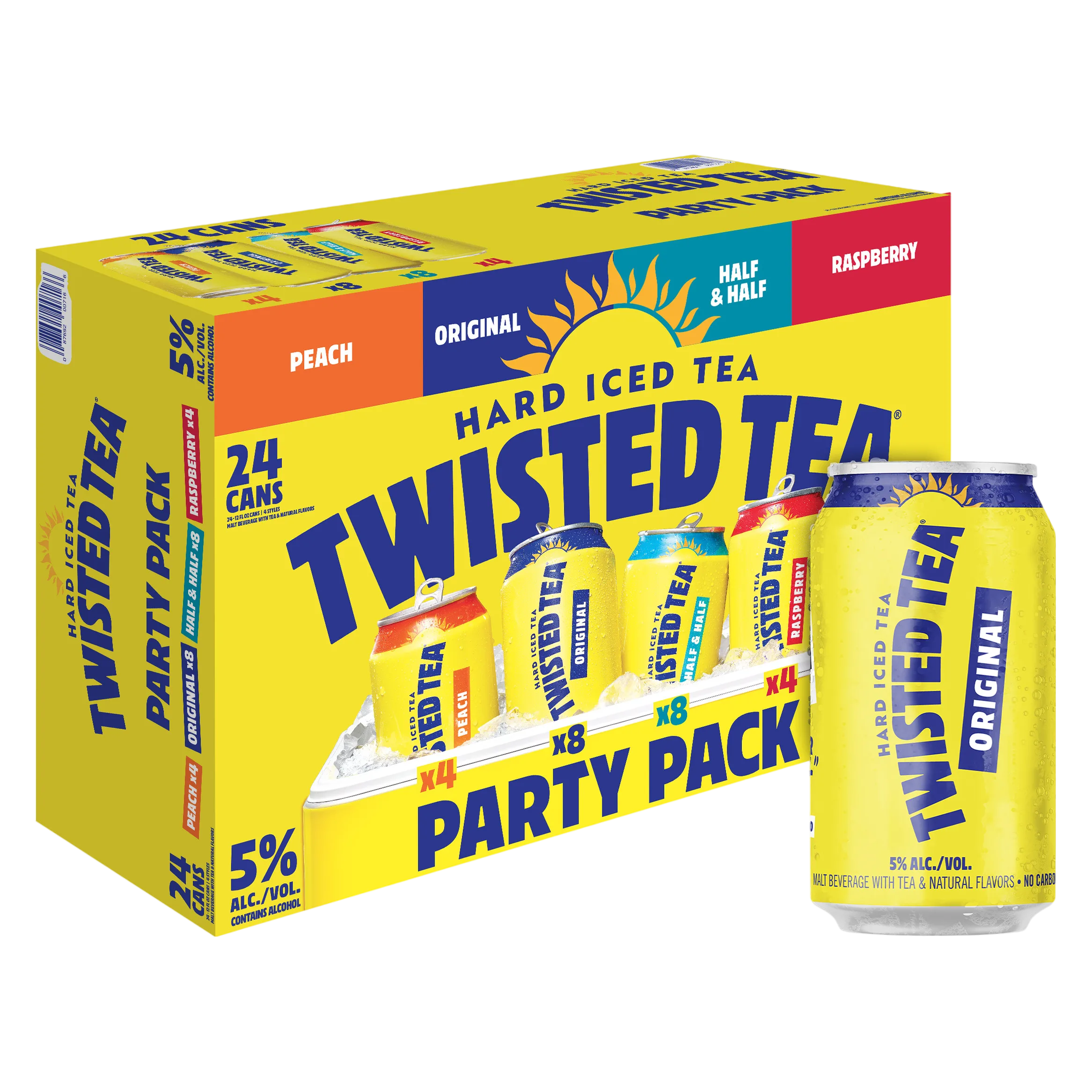 Twisted Tea Party Pack 24pk 12oz Cans 5% ABV
