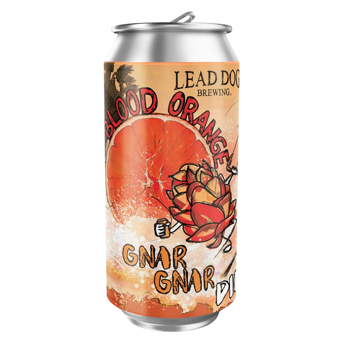 Lead Dog Brewing Co. Blood Orange Gnar Gnar Double IPA 4pk