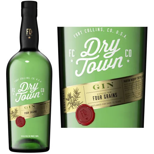 Dry Town Four Grain Handcrafted Gin 750Ml