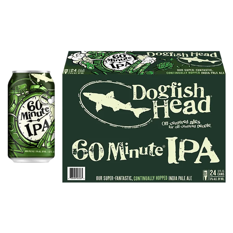 Dogfish Head Beer 60 Minute IPA (12 fl. oz. Can, 24pk.