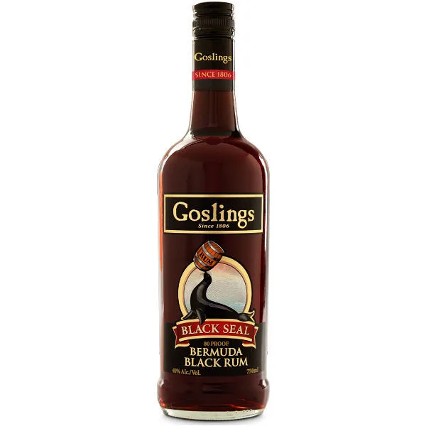 Goslings Black Seal Bermuda Black Rum 80 Proof 750Ml