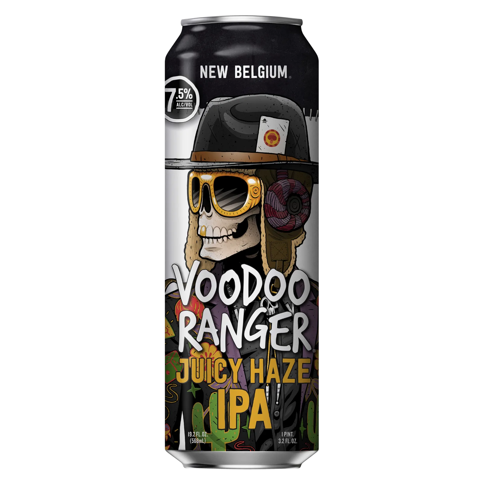 New Belgium Voodoo Ranger Juicy Haze IPA Single 19.2oz Can 7.5% ABV