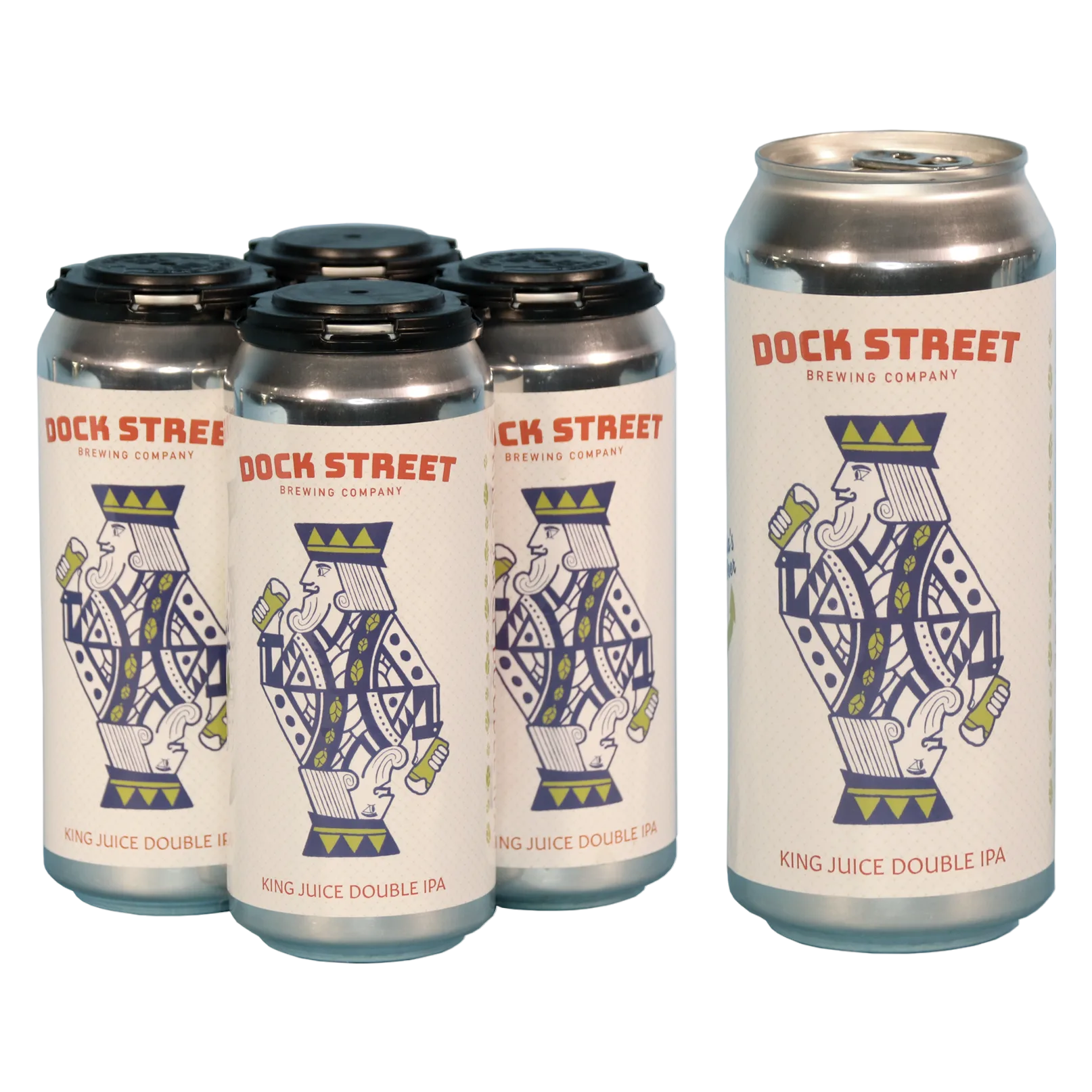 Dock Street King Juice DIPA 4pk 16oz Cans 8.5% ABV