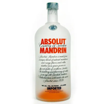 Absolut Mandrin Swedish Grain Vodka 1 75L Rated 90 95