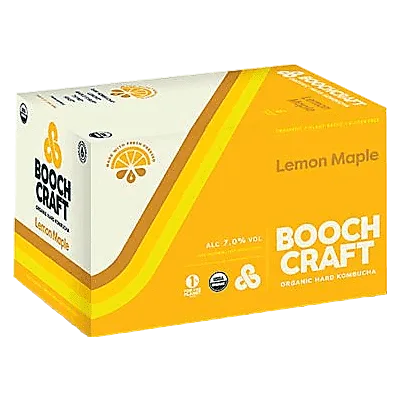 Boochcraft Kombucha Lemon Maple 6pk 12oz Can