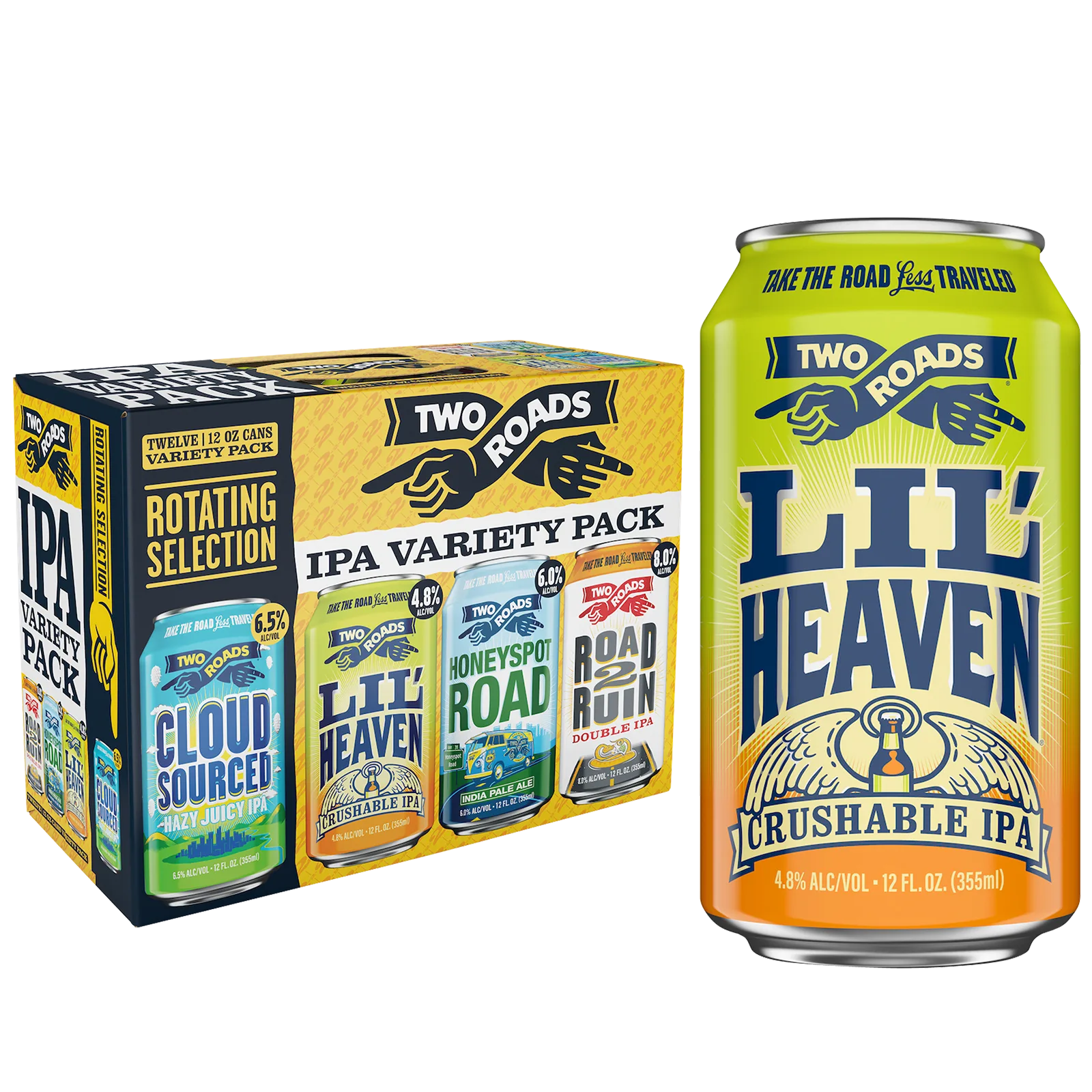 Two Roads Brewing Co. IPA Variety Pack 12pk Can 6.5% ABV