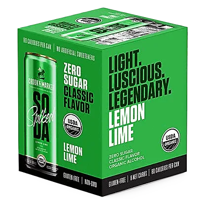 Crook & Marker Spiked Soda Lemon Lime (4PKC 11.5 OZ)