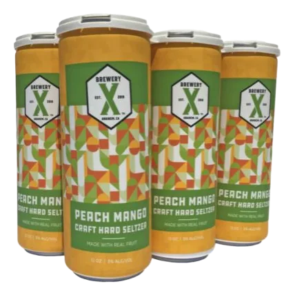 Brewery X Peach Mango Hard Seltzer (6PKC 12 OZ)