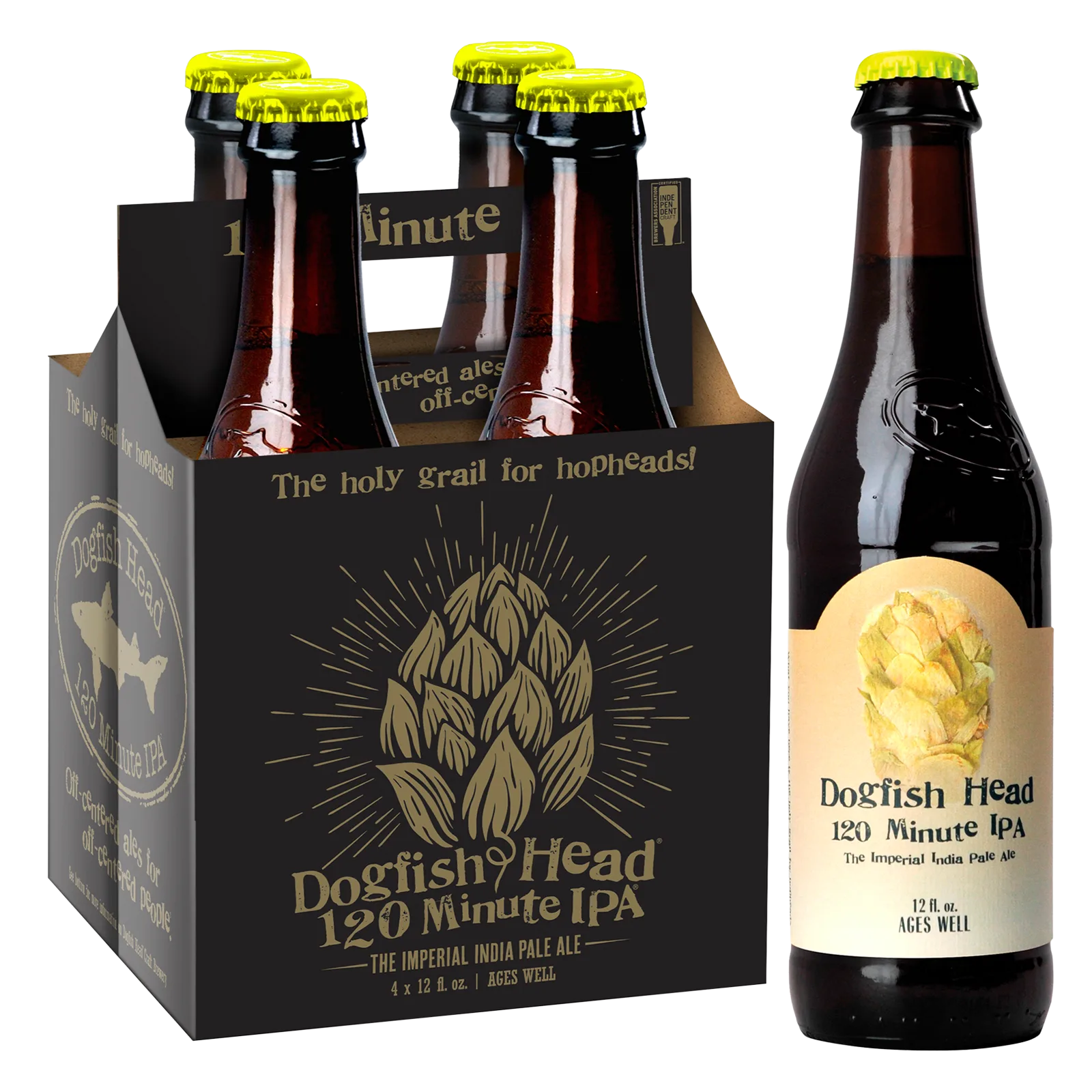 Dogfish Head 120 Minute IPA 4pk Btl 15.0% ABV