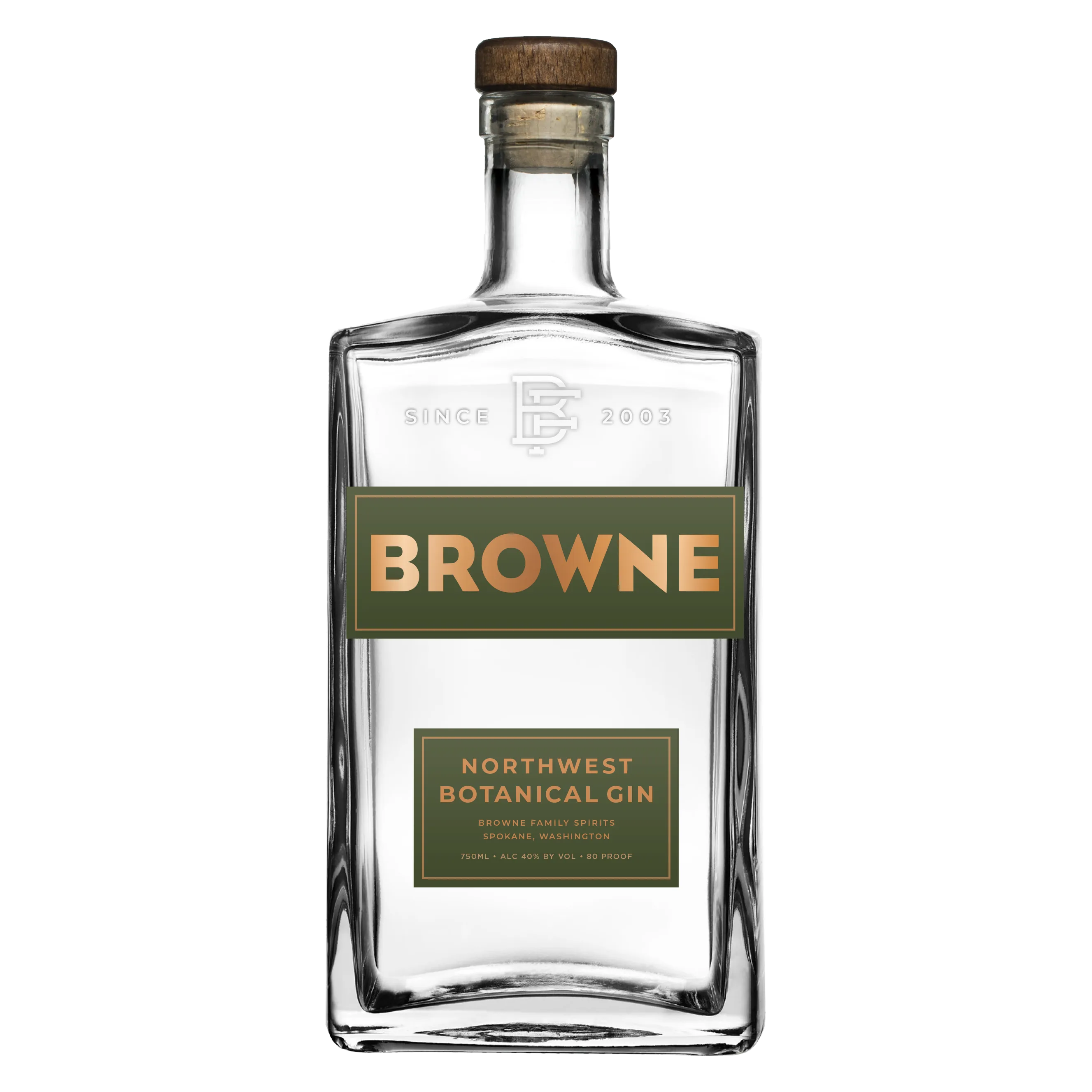 Browne Family Northwest Botanicals Gin (90 proof