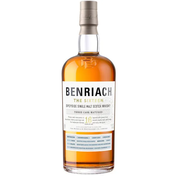 Benriach The Sixteen 16 Year Old Speyside Single Malt Scotch 750Ml