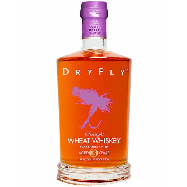 Dry Fly Port Barrel Finish Straight Wheat Whiskey 750Ml