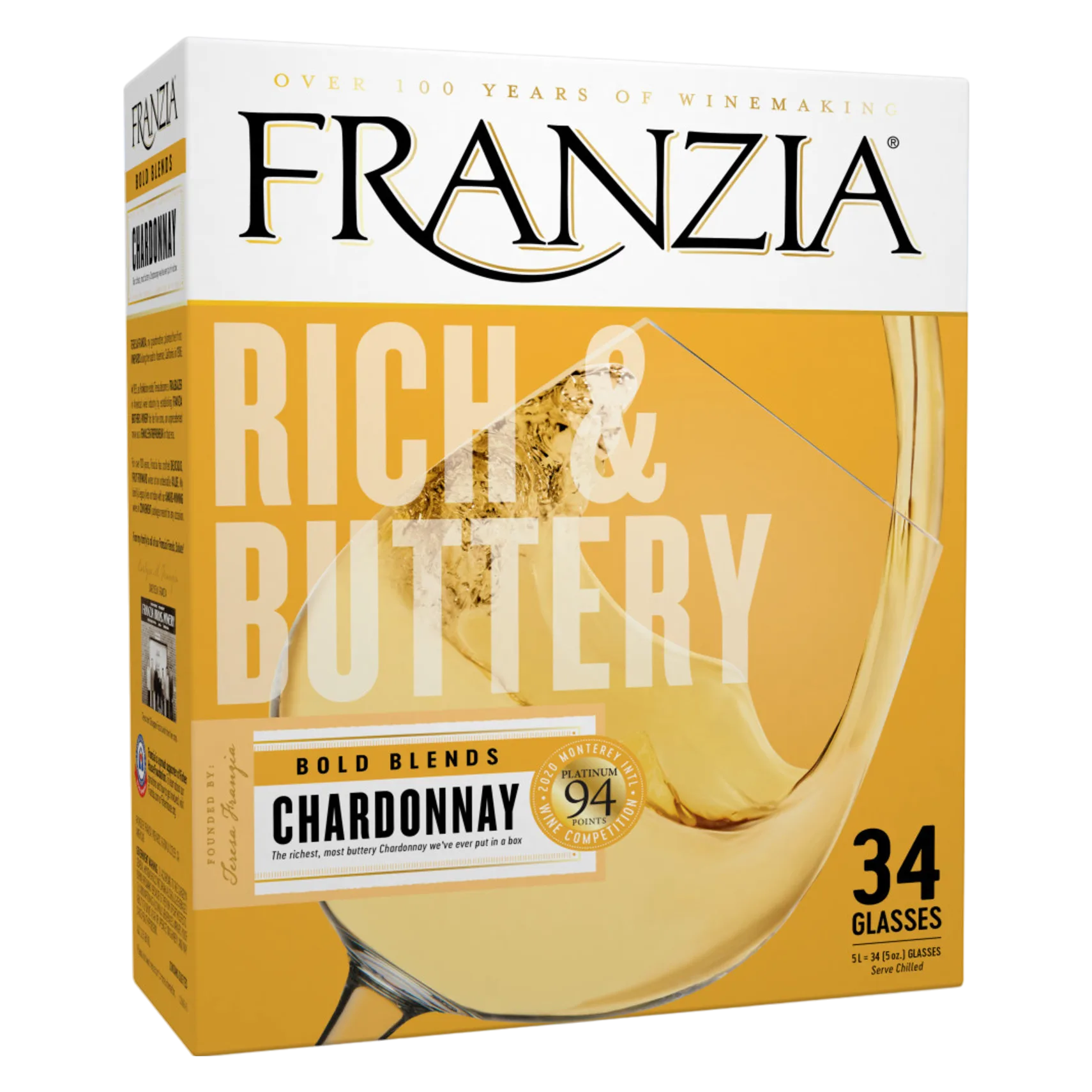 Franzia Rich & Buttery Chardonnay 5L Box
