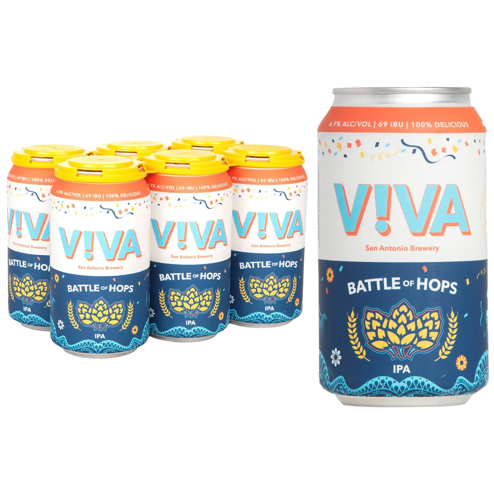Viva Battle of Hops IPA 6pk Can 6.9% ABV