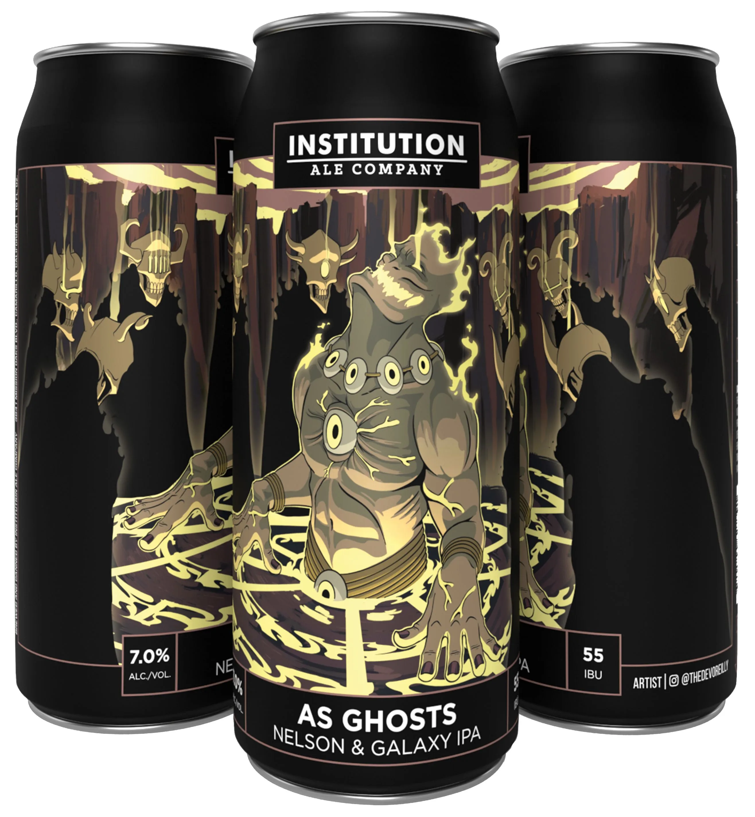 Institution Ale Co. As Ghosts IPA (4PKC