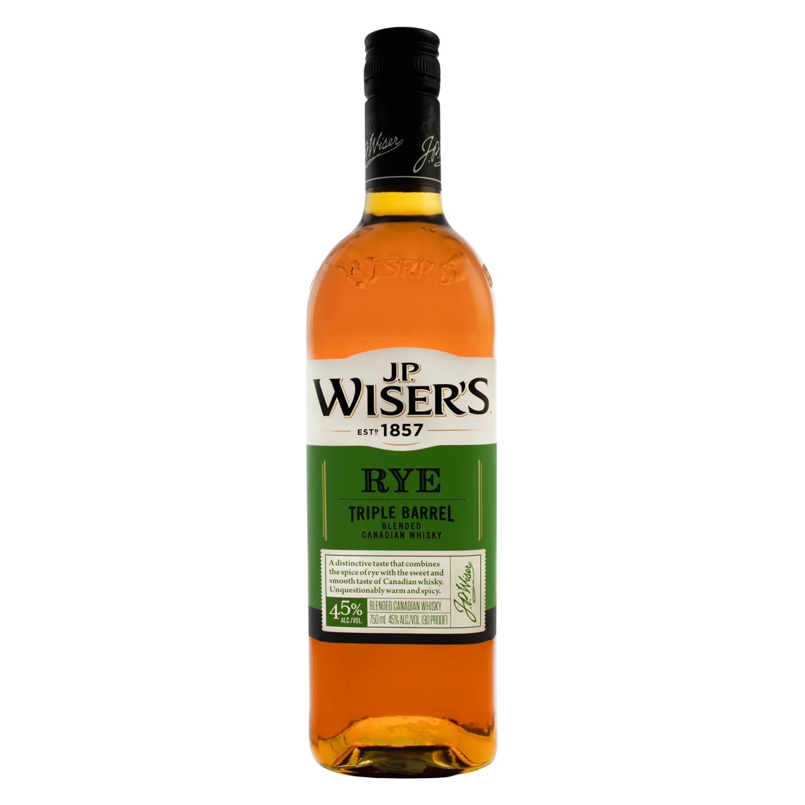 JP Wiser's Canadian Rye Whisky (90 proof