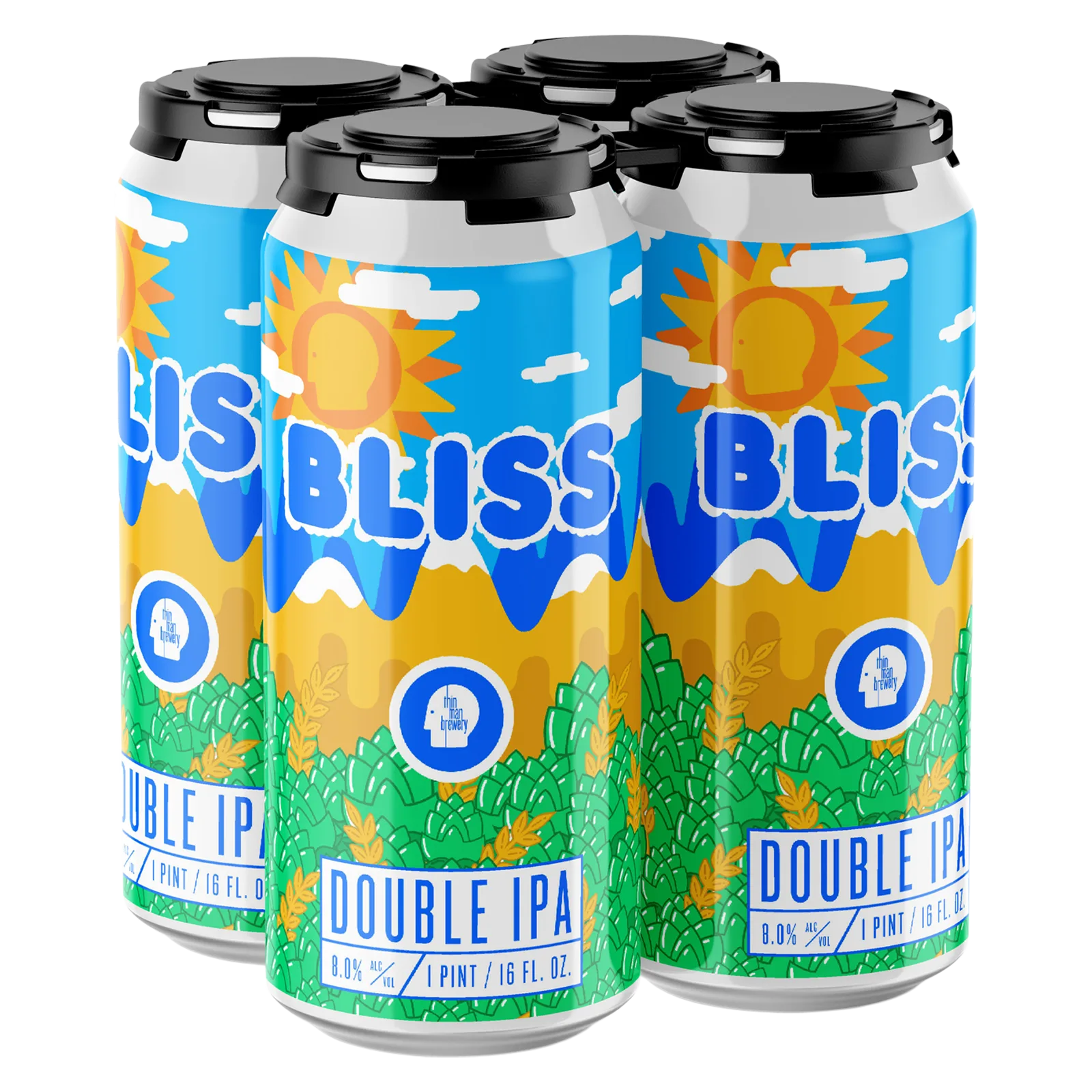 Thin Man Brewery Bliss IIPA 4pk 16oz Can 8.0% ABV