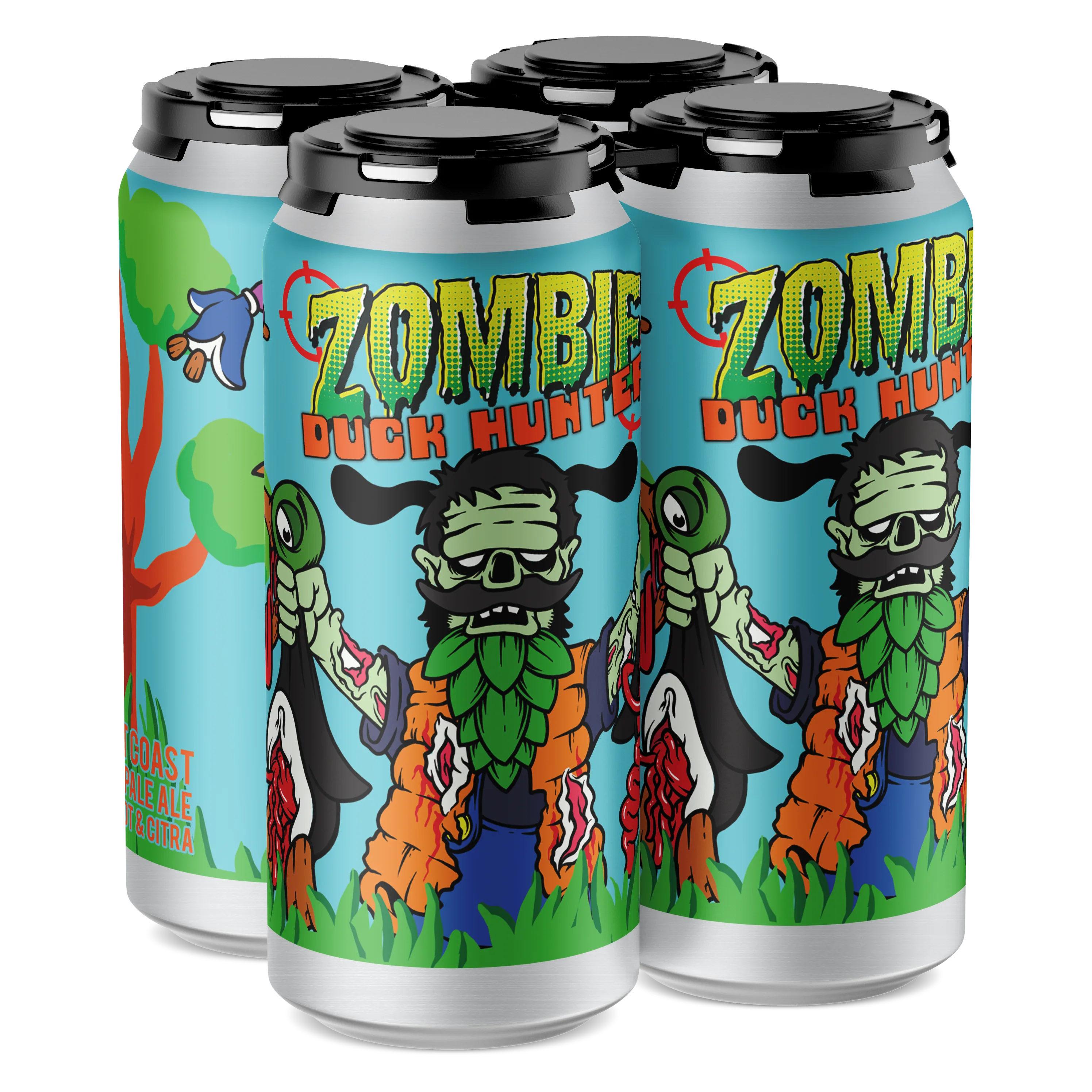 BEER ZOMBIES DUCK HUNT 4PKC