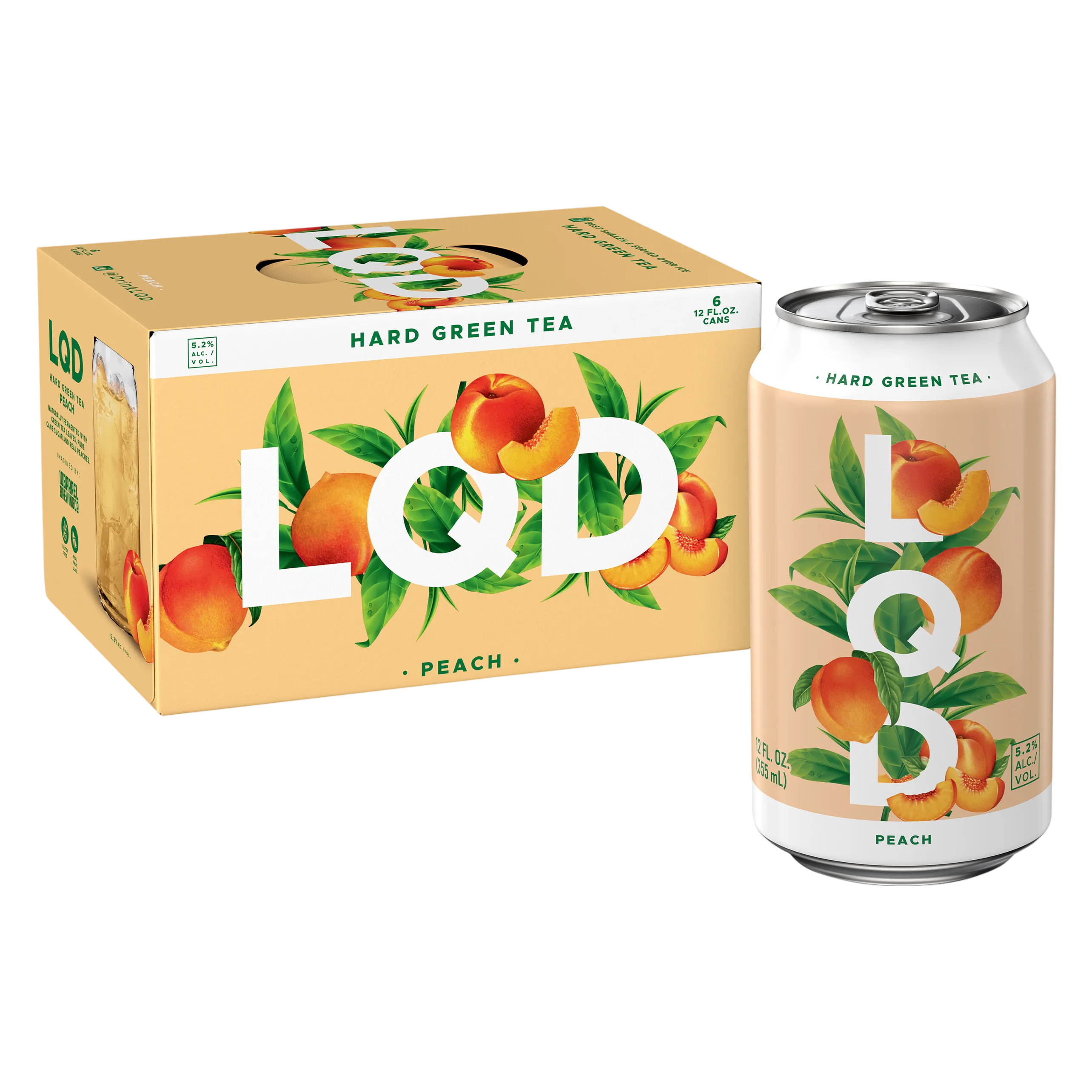 10 Barrel Hard Green Tea Peach 6pk 12oz Can