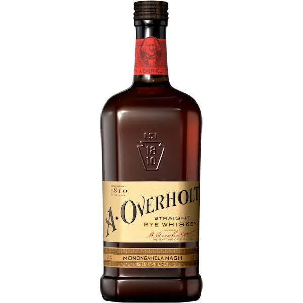 A Overholt Monongahela Mash 4 Year Old Straight Rye Whiskey 750Ml