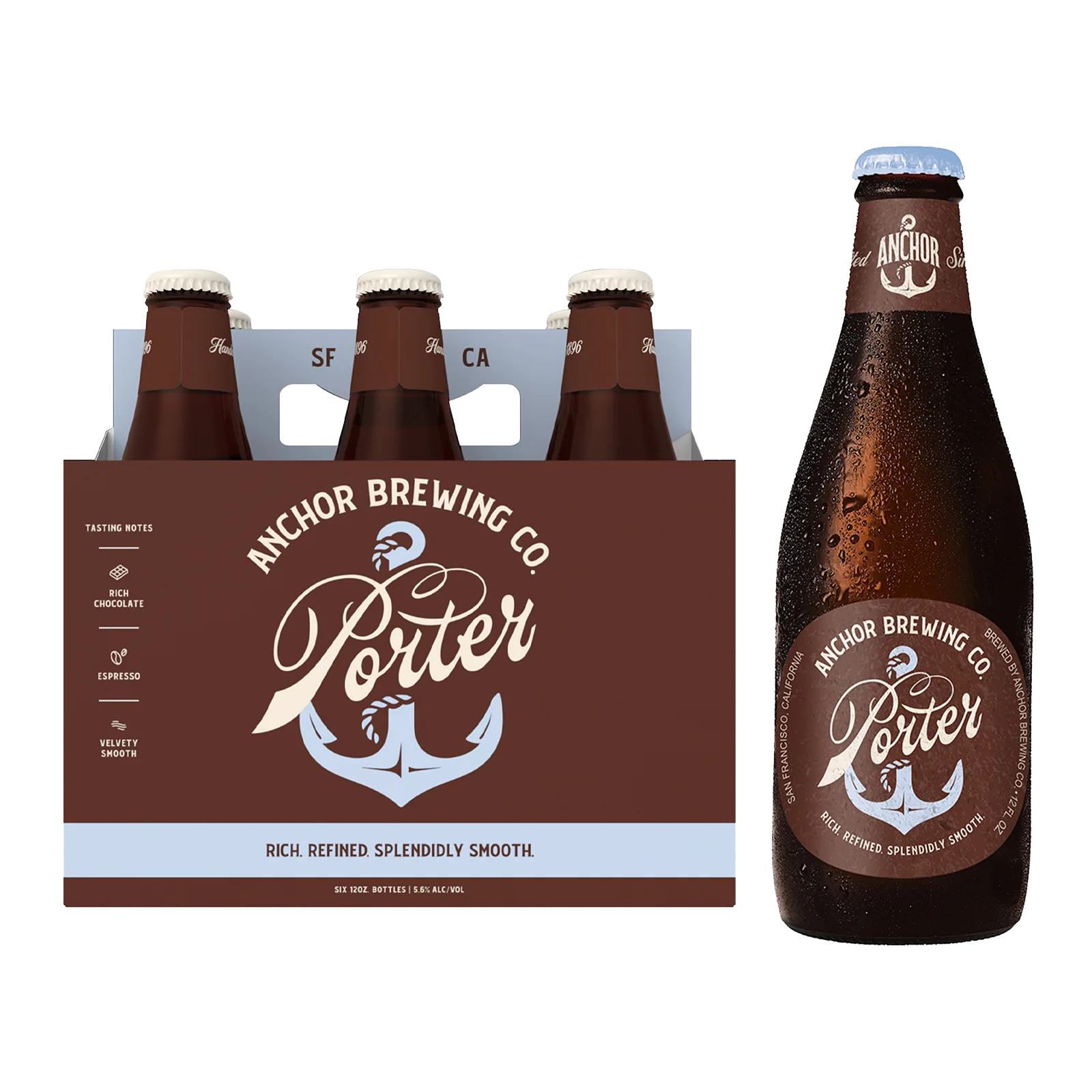 Anchor Porter 6pk Btl 5.6% ABV