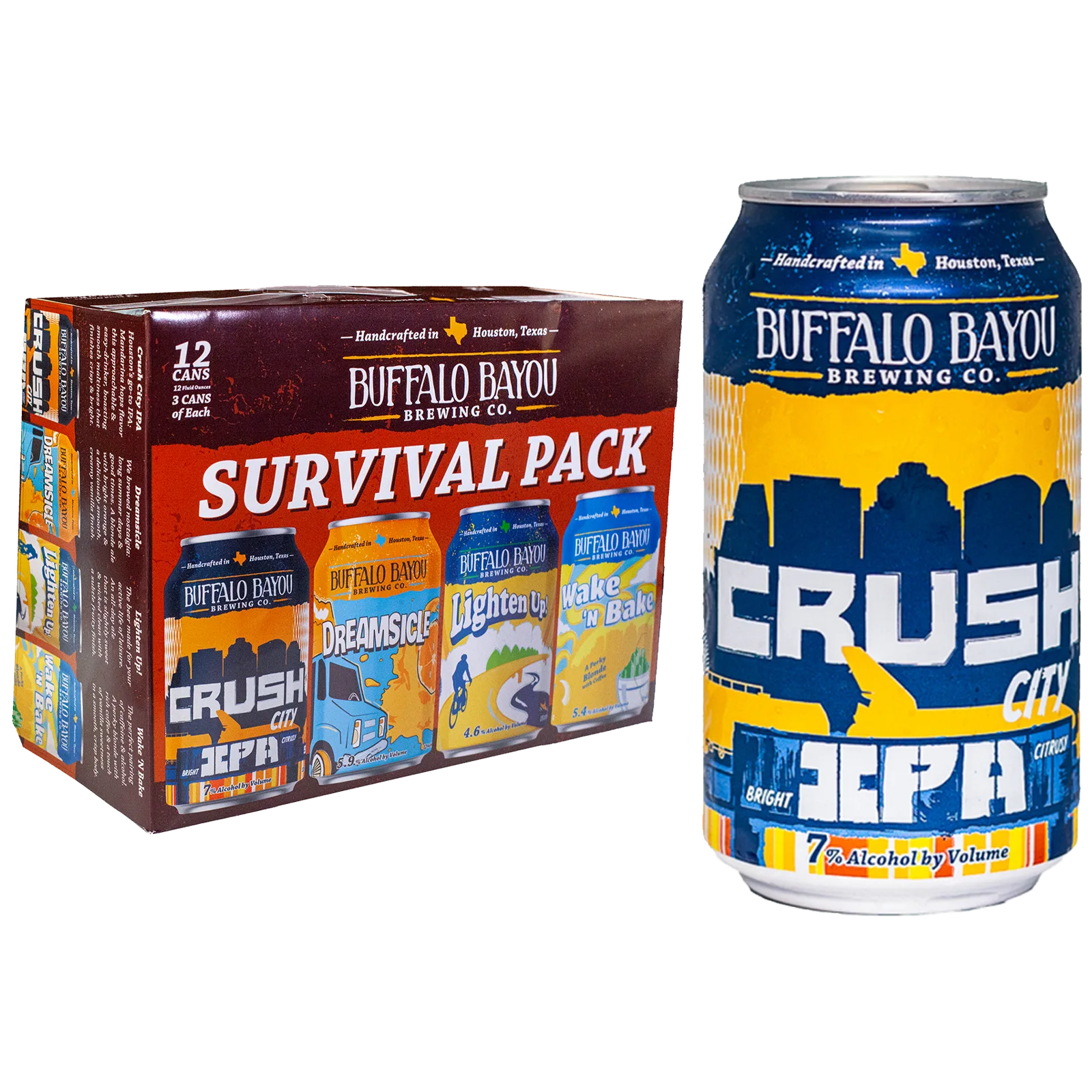 Buffalo Bayou Survival Variety Pack 12pk Can