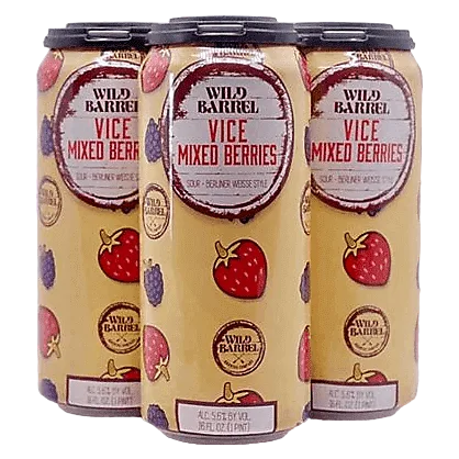 Wild Barrel Brewing Vice Mixed Berries 4pk 16oz Can