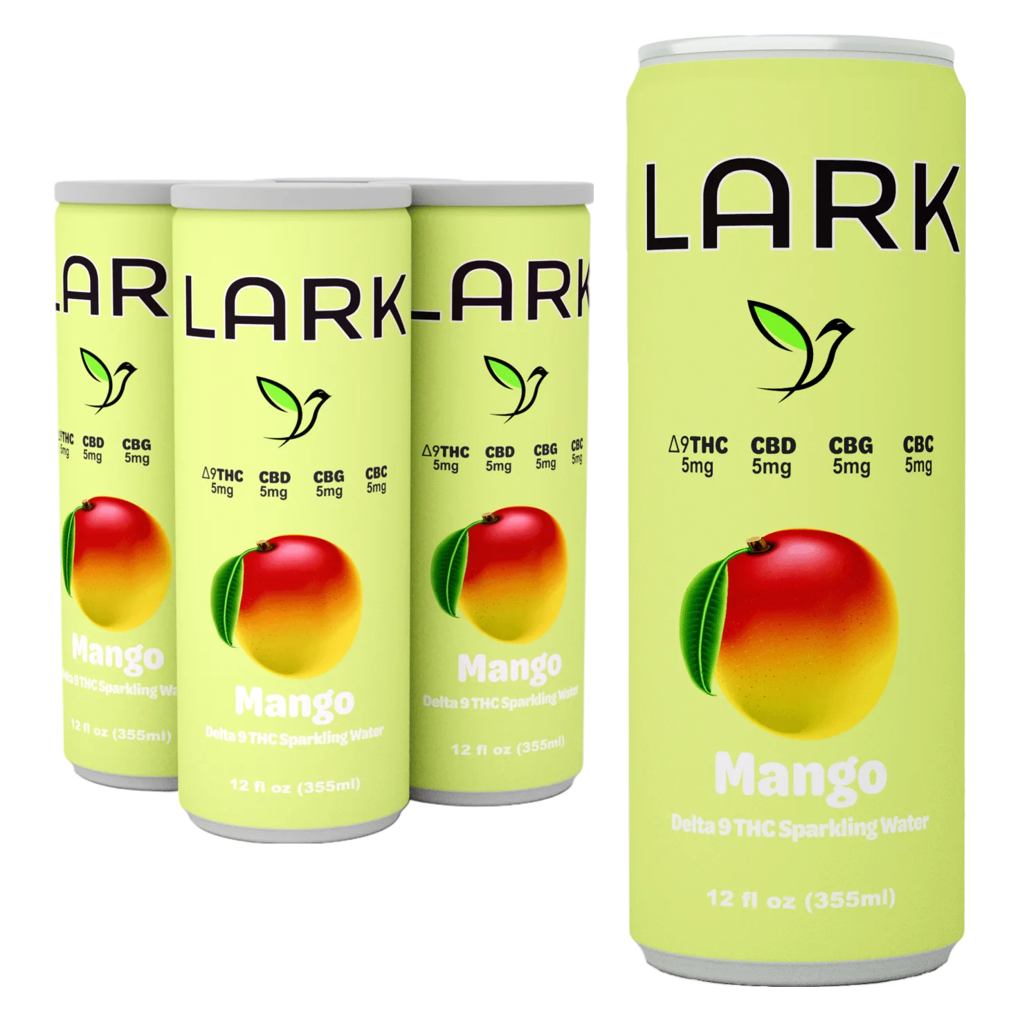 Lark THC 5mg Mango Seltzer 4pk Can