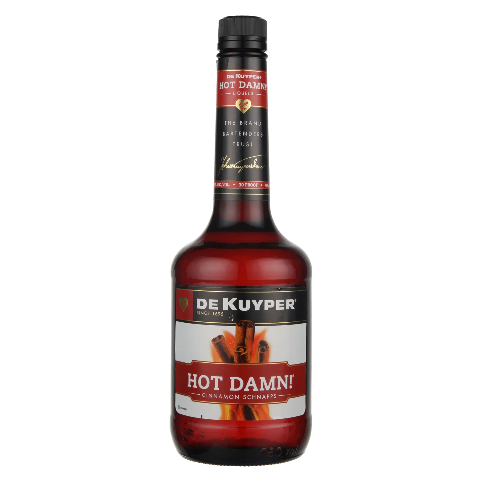 Dekuyper Hot Damn! 100 Proof Cinnamon Schnapps Liqueur