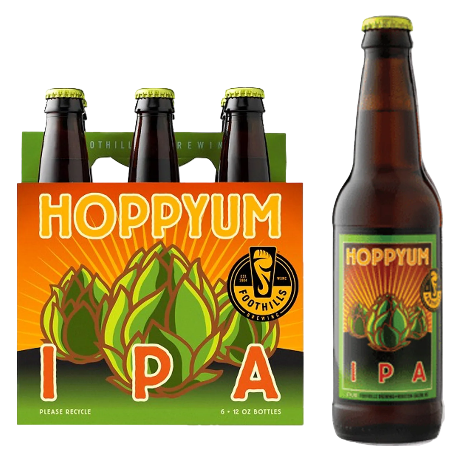 Foothills Hoppyum IPA 6pk Btl 6.2% ABV