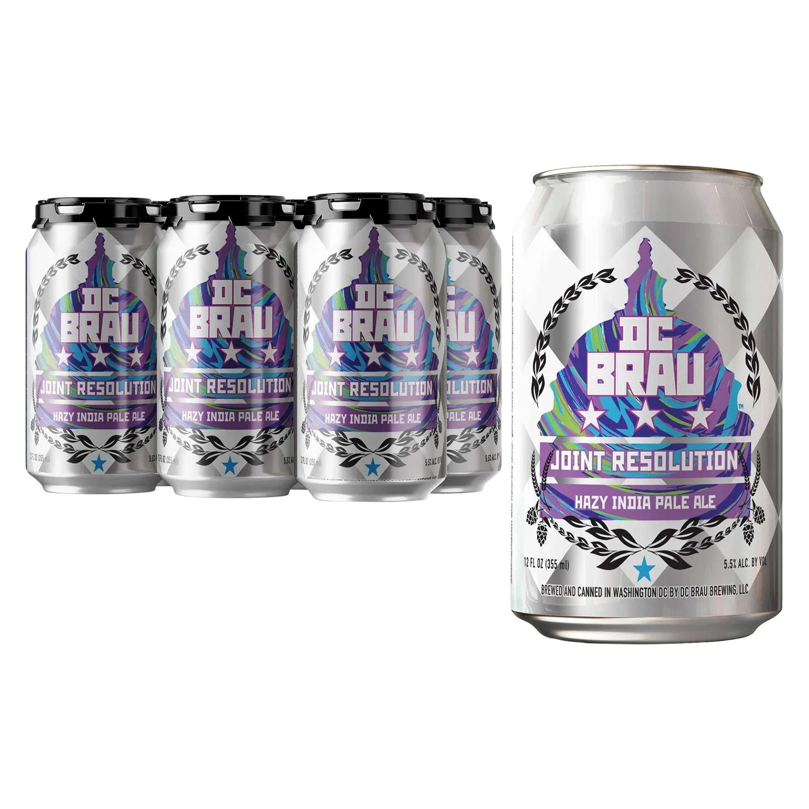 DC Brau Joint Resolution Hazy IPA 6pk Can 5.5% ABV